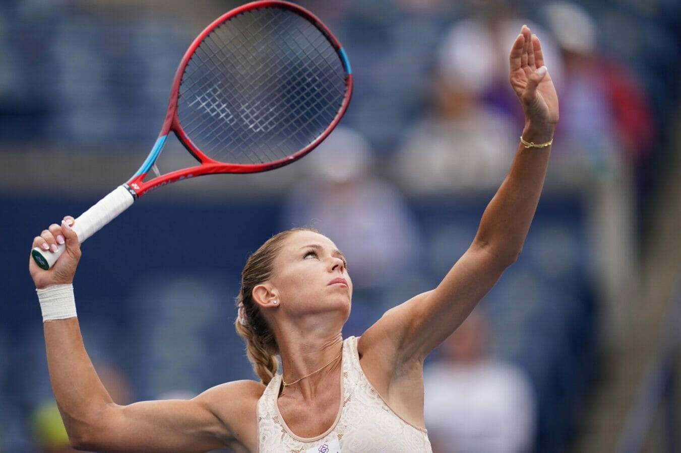 Camila Giorgi in azione a Toronto