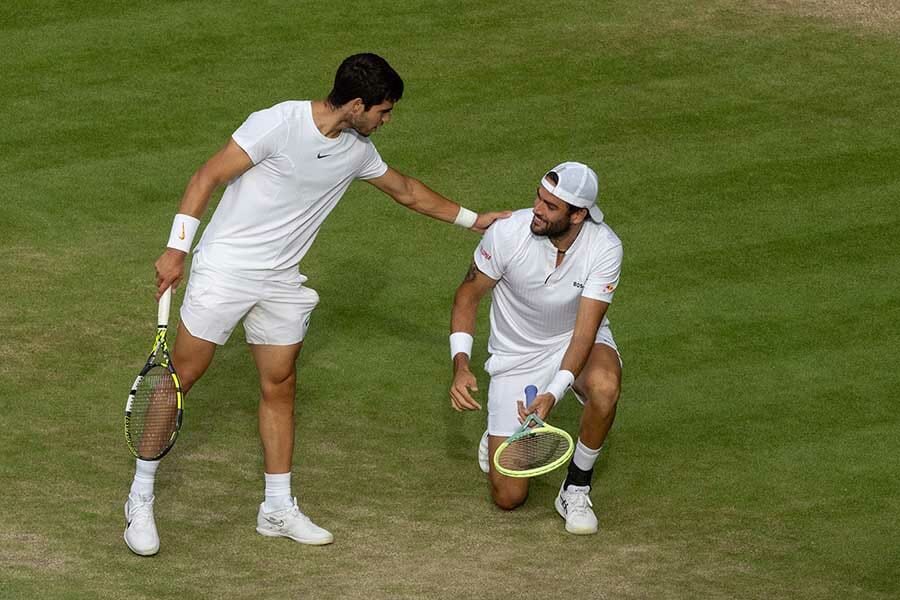 Berrettini e Alcaraz a Wimbledon