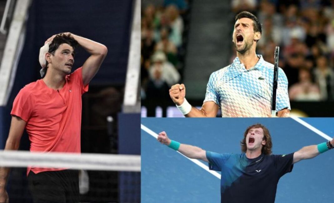 Fritz, Djokovic Rublec, Australian Open
