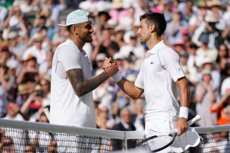 Kyrgios e Djokovic a Wimbledon