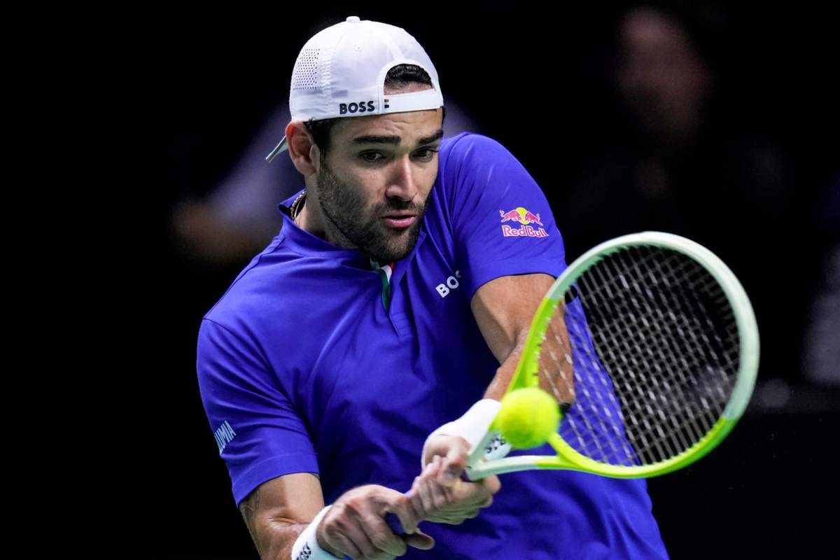 Matteo Berrettini in azione