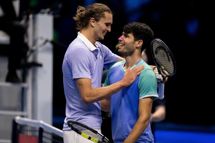 Alcaraz e Zverev si salutano a fine match