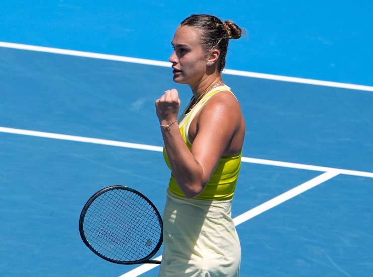 La tennista bielorussa Aryna Sabalenka