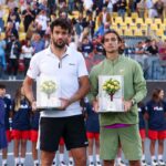 Berrettini e Musetti posano insieme durante un torneo