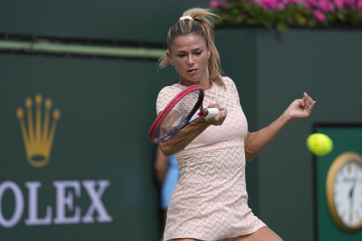 Camila Giorgi in azione