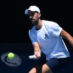 Djokovic colpisce di dritto