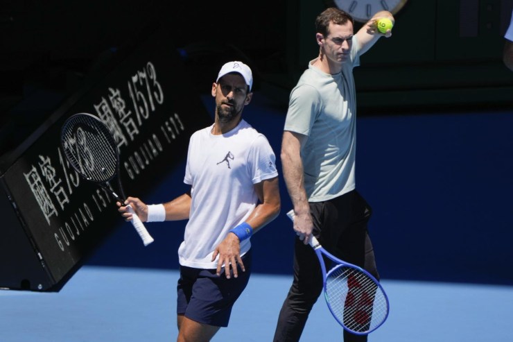 Novak Djokovic con Andy Murray