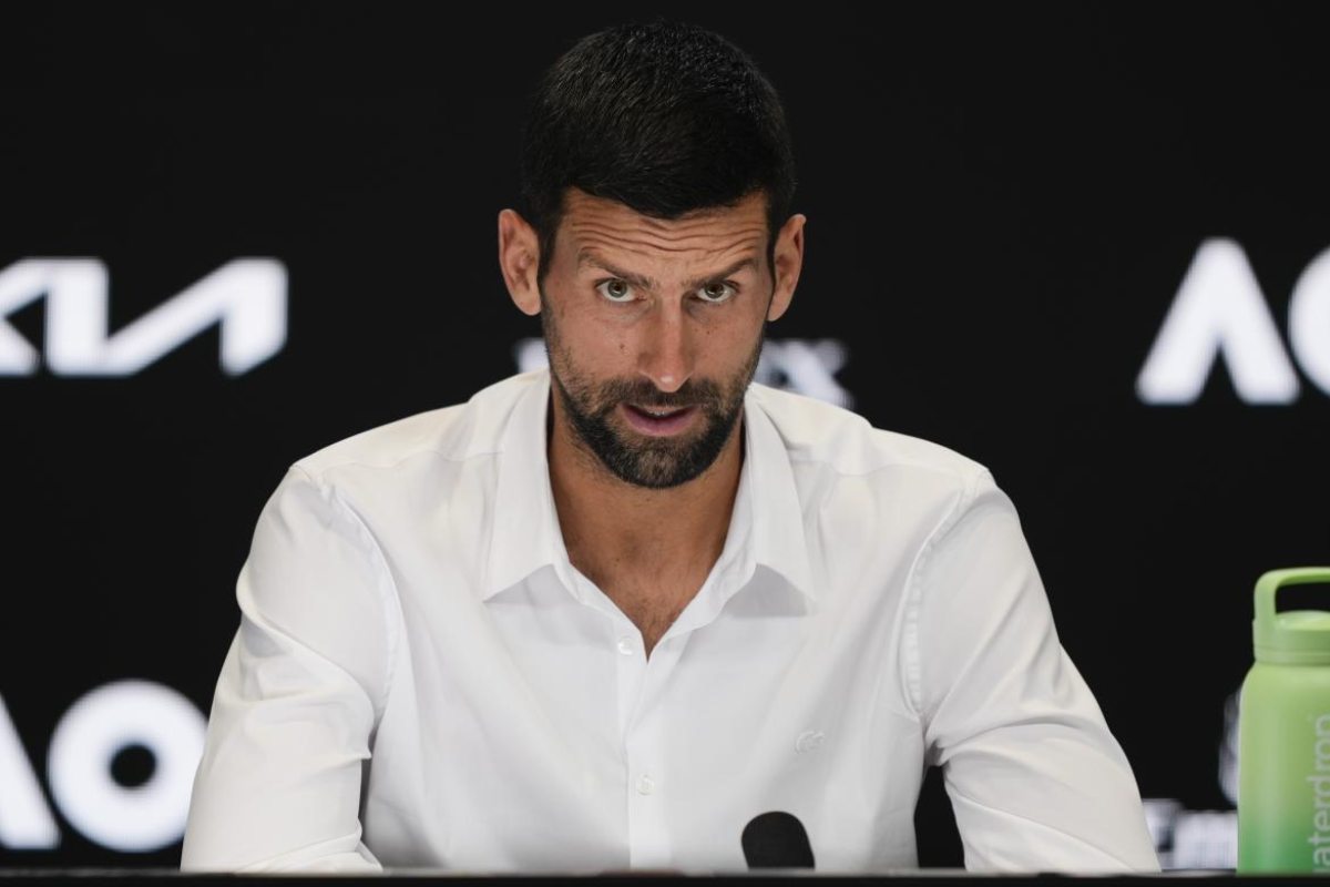 Novak Djokovic al Media Day di Melbourne