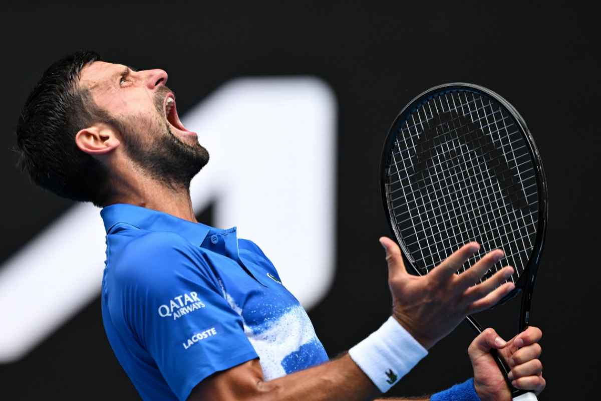 Djokovic esulta in campo