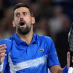 Novak Djokovic sbigottito