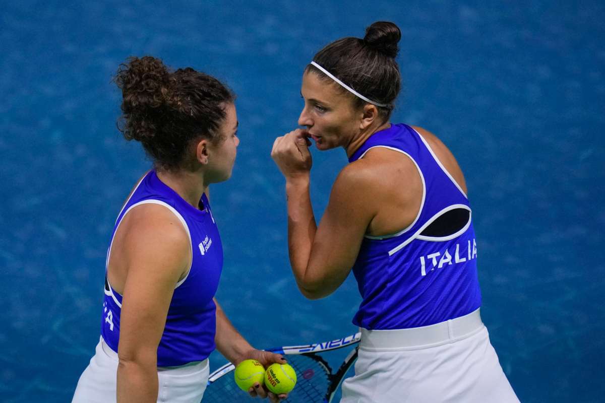 Sara Errani con Jasmine Paolini