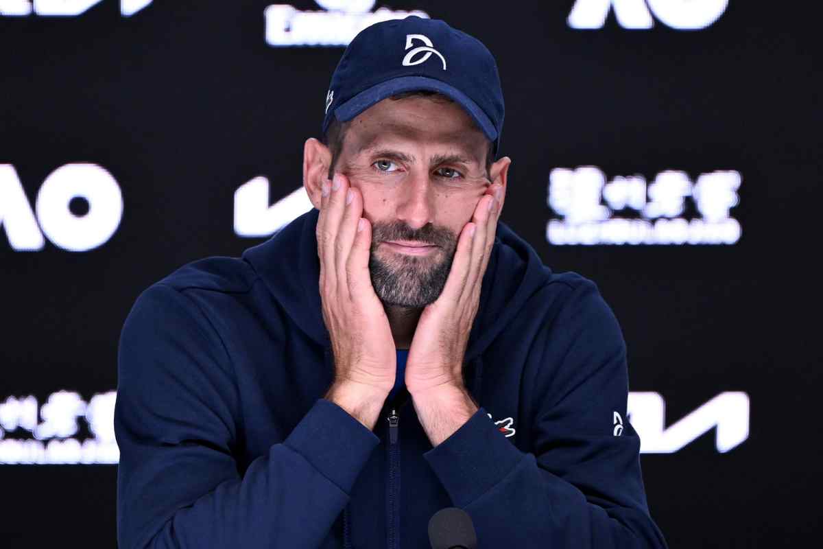Novak Djokovic in conferenza 