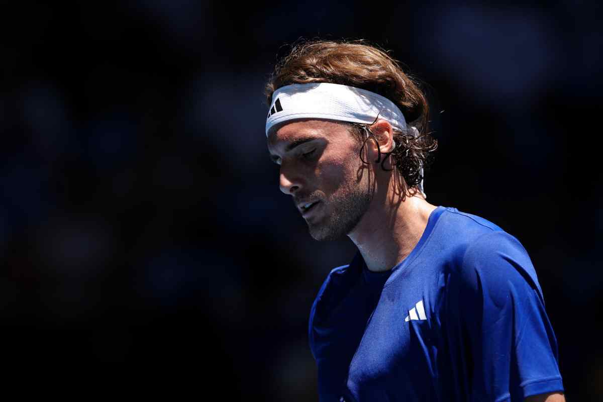 Stefanos Tsitsipas durante una gara 