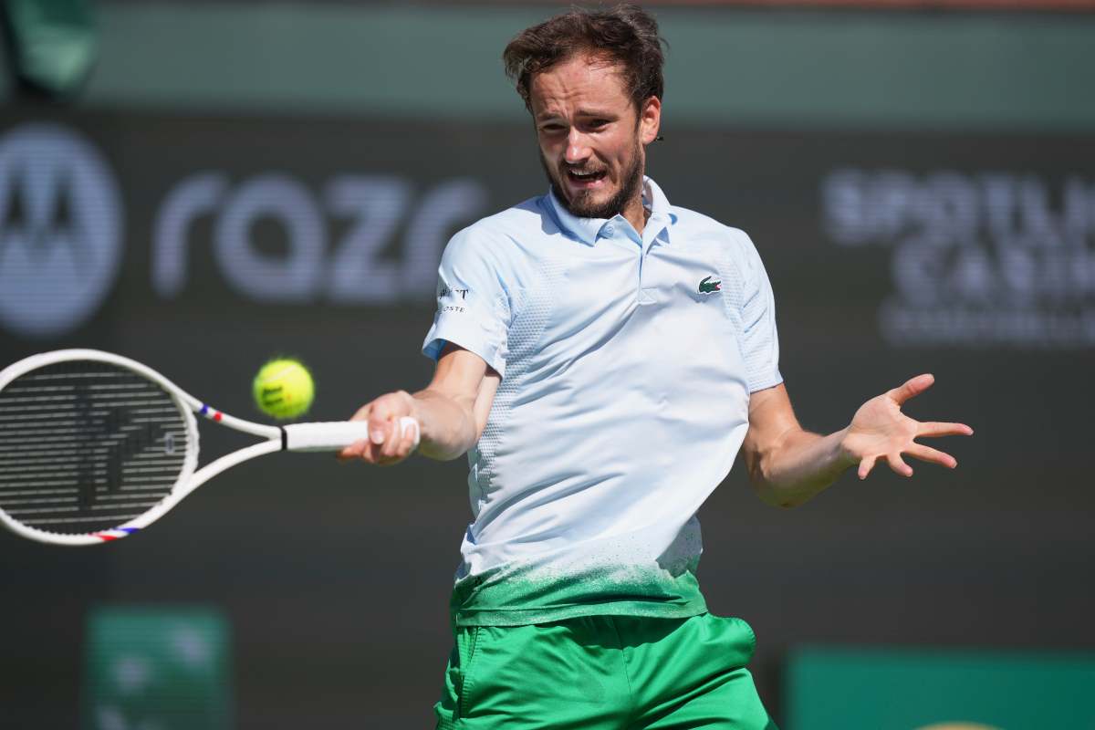 Il tennista russo Daniil Medvedev