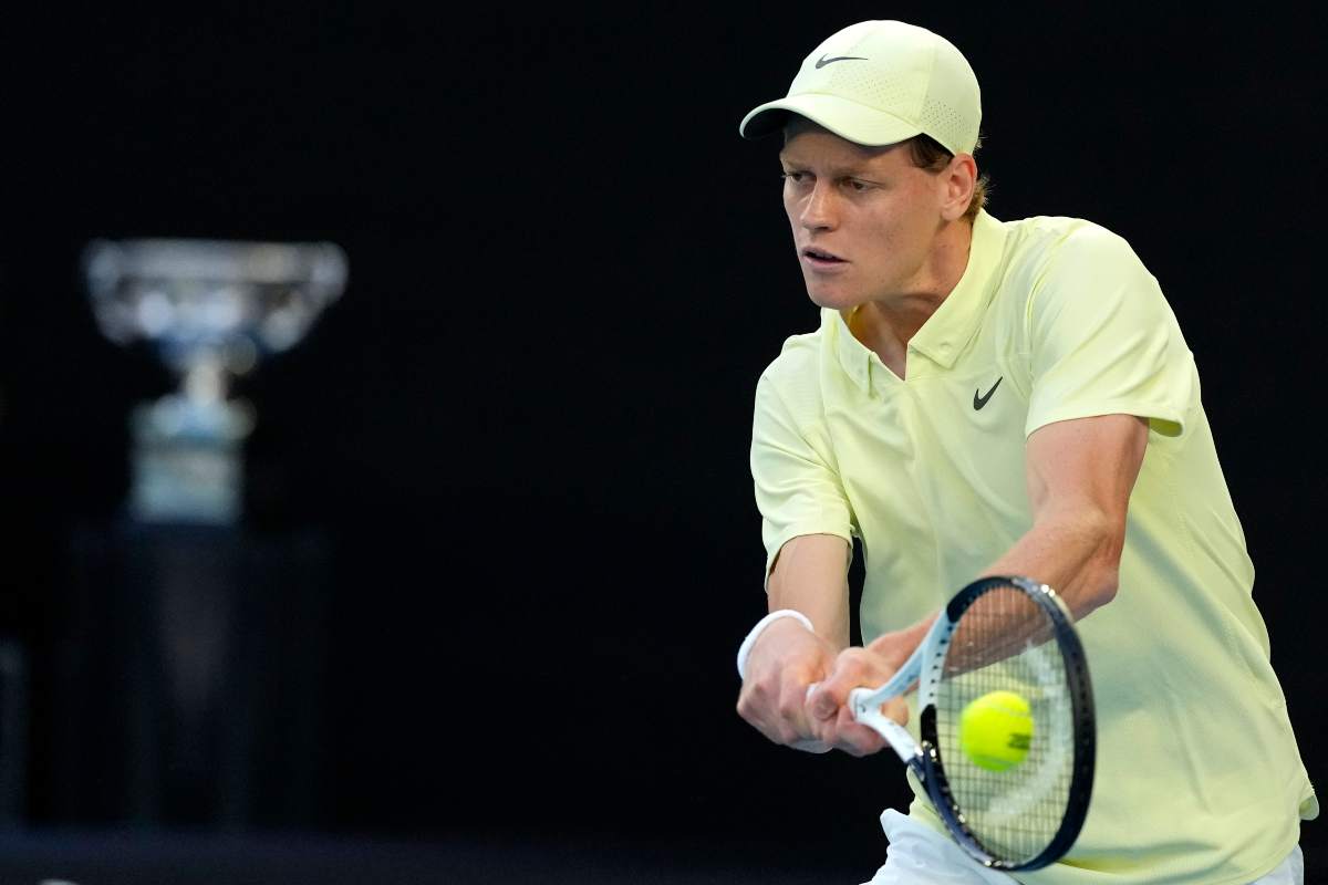 Il tennista numero al mondo Jannik Sinner
