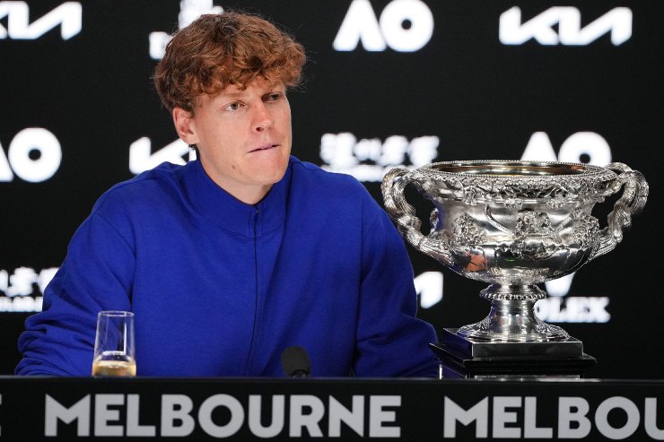 Jannik Sinner dopo la vittoria agli Australian Open