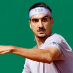 Lorenzo Sonego in una fase di gioco