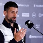 Novak Djokovic in conferenza stampa