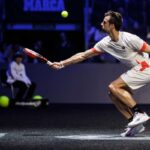 Un giocatore di Padel in campo