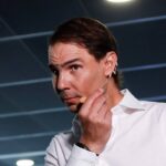 Rafa Nadal nel corso di un evento