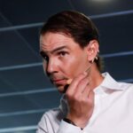 Rafa Nadal nel corso di un evento