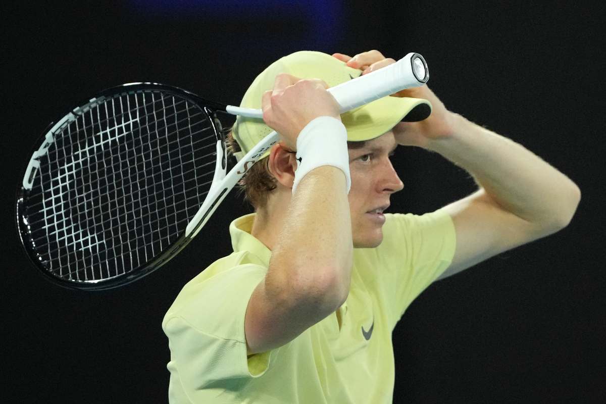 Jannik Sinner durante gli Australian Open