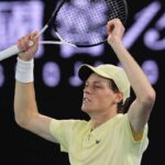 Jannik Sinner esulta agli Australian Open