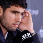 Alcaraz affranto in conferenza stampa